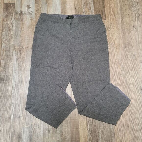 Talbots Heritage Gray Dress Pants 12P 99% Wool Lined Stretch - Picture 1 of 7